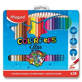 Pastelky Maped Color´Peps Metal Box, 24 farieb